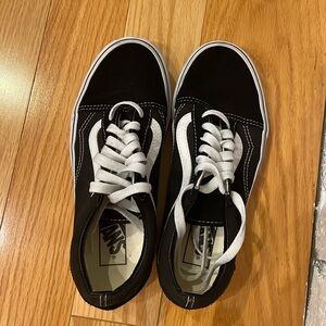 Black and white old skool Vans